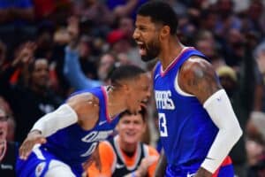 Paul George impressiona Westbrook em vitória dos Clippers: ‘Está em seu melhor’