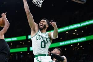 Tatum diminui Celtics após 2ª derrota nos Playoffs: ‘Não somos um super time’