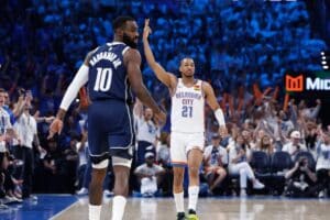 NBA Playoffs 2024: Thunder brilha e atropela Mavericks no jogo 1