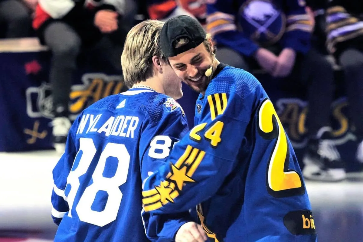 Justin Bieber no All-Star Weekend da NHL. Foto: Icon sport