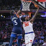 NBA: Julius Randle d&aacute; show e New York Knicks batem o Minnesota Timberwolves
