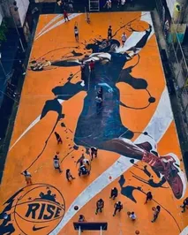 NBA Quadra Basquete LeBron Filipinas Foto: Reprodu&ccedil;&atilde;o/Instagram/@paintedworld_manila