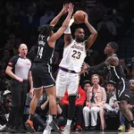 NBA: Inspirado, LeBron anota 40 e comanda dom&iacute;nio dos Lakers contra os Nets