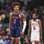 De f&eacute;rias no Brasil, armador dos Knicks assiste Flamengo x Fluminense