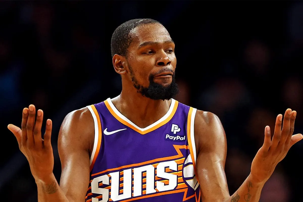 Suns vencem Wolves no Footprint Centere e Kevin Durant comemora. Foto: Icon Sport