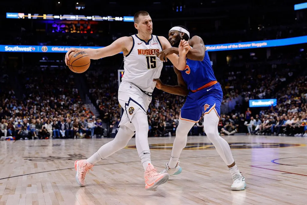 Jokic tem atua&ccedil;&atilde;o de MVP e comanda vit&oacute;ria dos Nuggets sobre os Knicks
