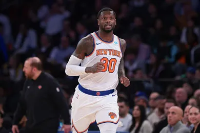 Julius Randle em a&ccedil;&atilde;o pelo New York Knicks na NBA