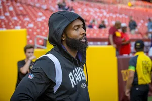 NFL: Wide Reciever do Baltimore Ravens, Odell Beckham comemora retorno aos gramados