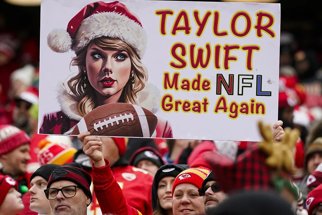 Taylor Swift: um furac&atilde;o midi&aacute;tico em pleno Super Bowl LVIII
