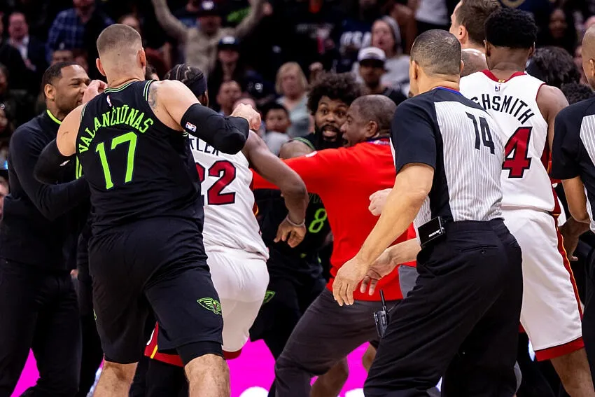 NBA ou UFC? Jogadores trocam socos em jogo quente em Miami