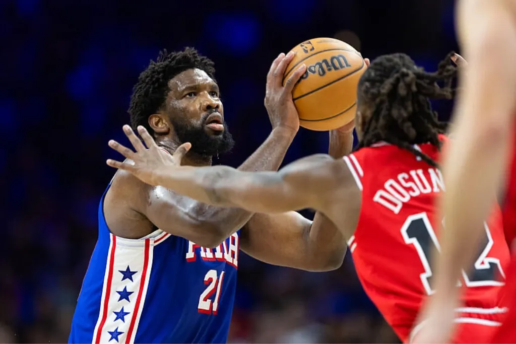 NBA: Embiid emplaca mais um triplo-duplo e 76ers batem os Bulls