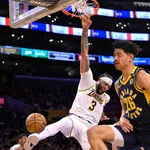 Anthony Davis brilha e garante vit&oacute;ria dos Lakers em joga&ccedil;o contra os Pacers