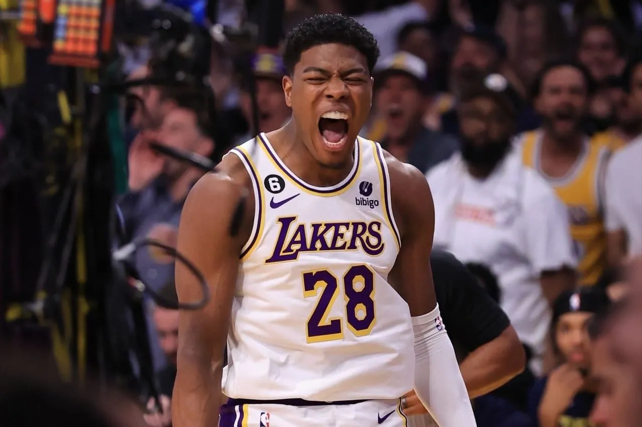 Rui Hachimura, Los Angeles Lakers, NBA. Foto: Reprodu&ccedil;&atilde;o/Twitter/@Lakers