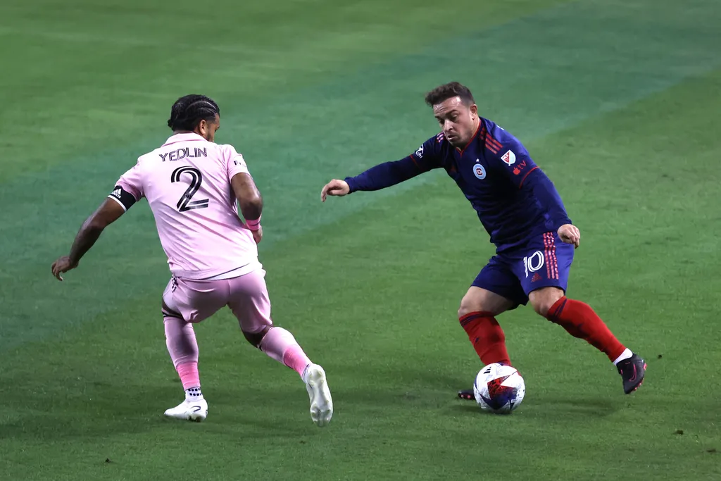 Anotou a placa? Inter Miami &eacute; atropelado pelo Chicago Fire com dois gols Shaqiri