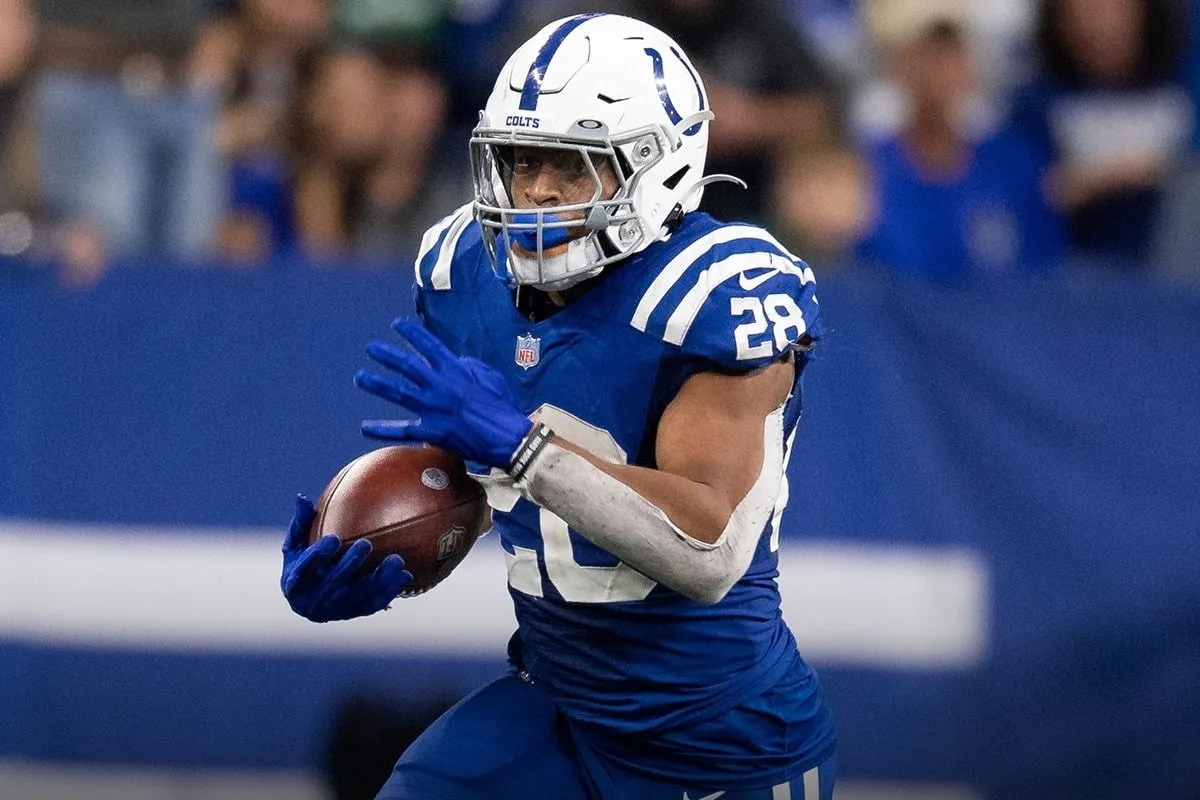 Jonathan Taylor, Colts, NFL. Foto: Reprodu&ccedil;&atilde;o/Twitter/@NFL