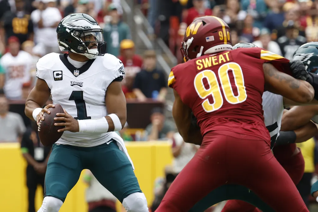 NFL: Eagles vencem com Commanders bloqueando jogada &ldquo;impar&aacute;vel&rdquo;