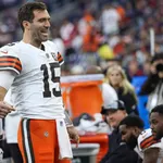 &lsquo;Fico feliz por estar onde estou&rsquo;, diz Flacco sobre partida contra os Jets