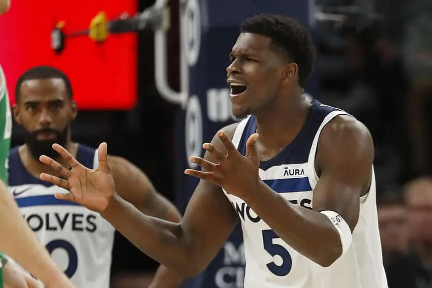 Anthony Edwards explica lance pol&ecirc;mico com Tatum em vit&oacute;ria do Minnesota Timberwolves na NBA
