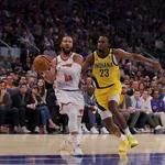 NBA Playoffs 2024: Jalen Brunson iguala feito de Michael Jordan e Knicks vencem Pacers no Jogo 1