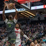 Naz Reid comanda virada espetacular e Timberwolves engolem Rockets na NBA