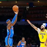 NBA: Shai ofusca LeBron e Davis em vit&oacute;ria do OKC contra os Lakers