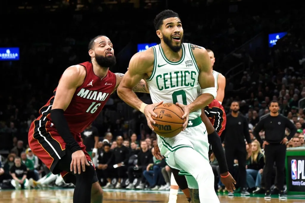NBA Playoffs 2024: Boston Celtics atropela o Miami Heat no Jogo 1 da s&eacute;rie