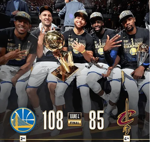 Golden State Warriors varre Cleveland Cavaliers e conquista bicampeonato