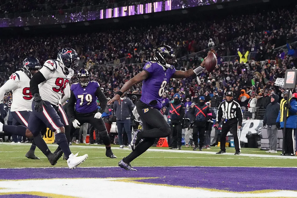 NFL: Rumo &agrave; final! Lamar Jackson faz hist&oacute;ria e Ravens atropelam os Texans no Divisional Round
