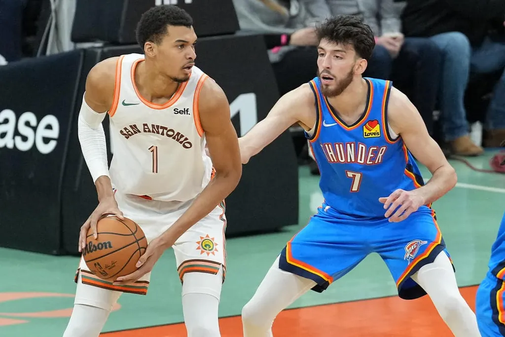 NBA: Em duelo Holmgren x Wembanyama, Thunder vence Spurs novamente
