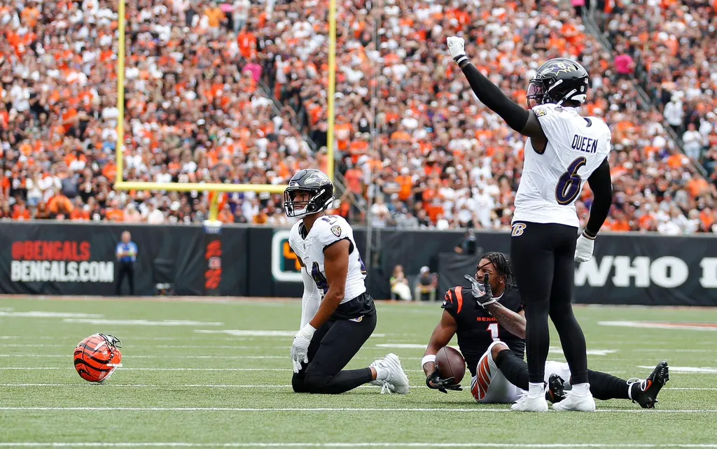 NFL: Ravens sofrem, mas vencem os Bengals e assumem a lideran&ccedil;a da divis&atilde;o