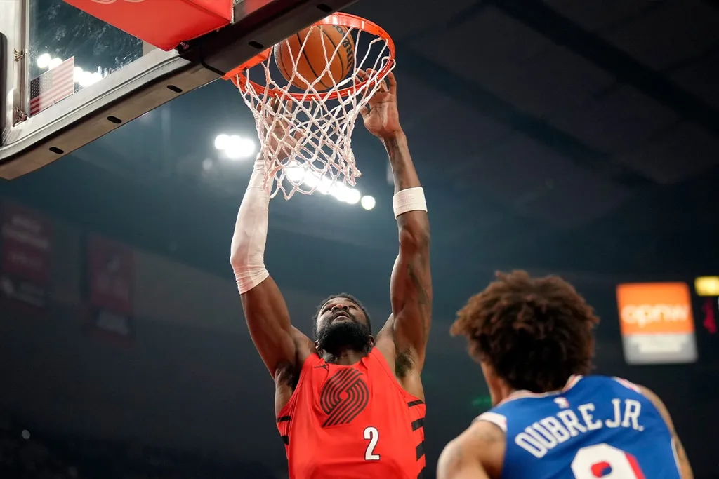 NBA: Sem Joel Embiid, 76ers perdem para os Blazers no Moda Center