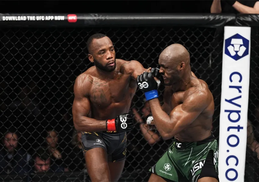 UFC 286: Edwards supera at&eacute; perda de ponto e vence trilogia contra Usman