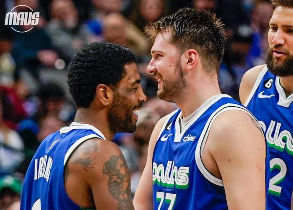 Doncic e Irving combinam para 82 pontos, silenciam Embiid e garantem vit&oacute;ria dos Mavs