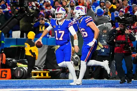 Josh Allen em a&ccedil;&atilde;o pelo Buffalo Bills
