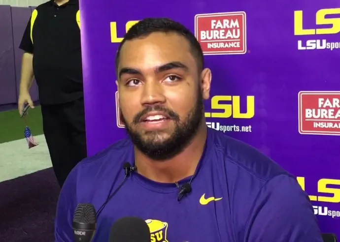 K.J. Malone, ex-offensive lineman de LSU e jogador do Houston Texans