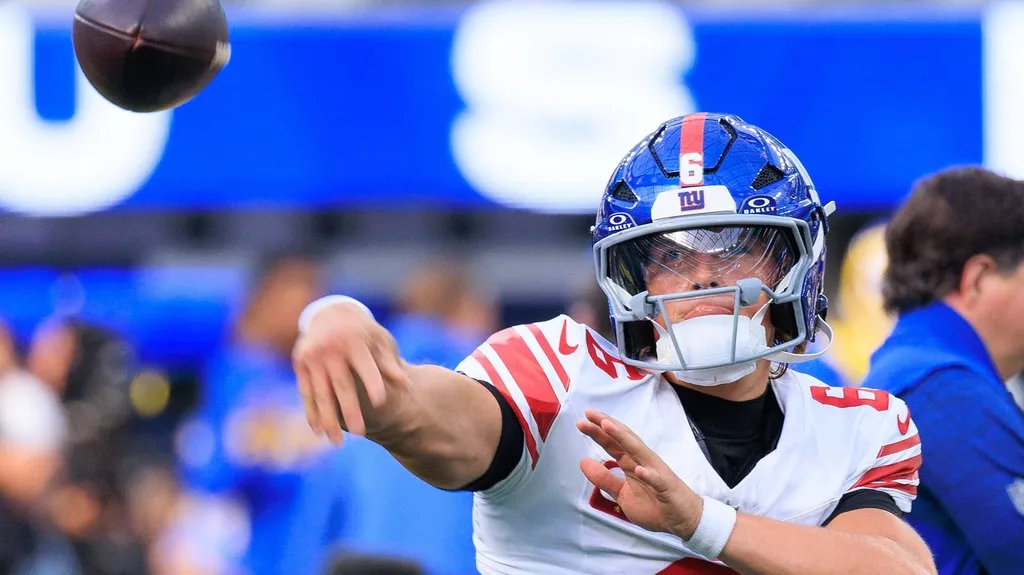 [NFL] Giants: Jaxson Dart pode perder a temporada por les&atilde;o no joelho