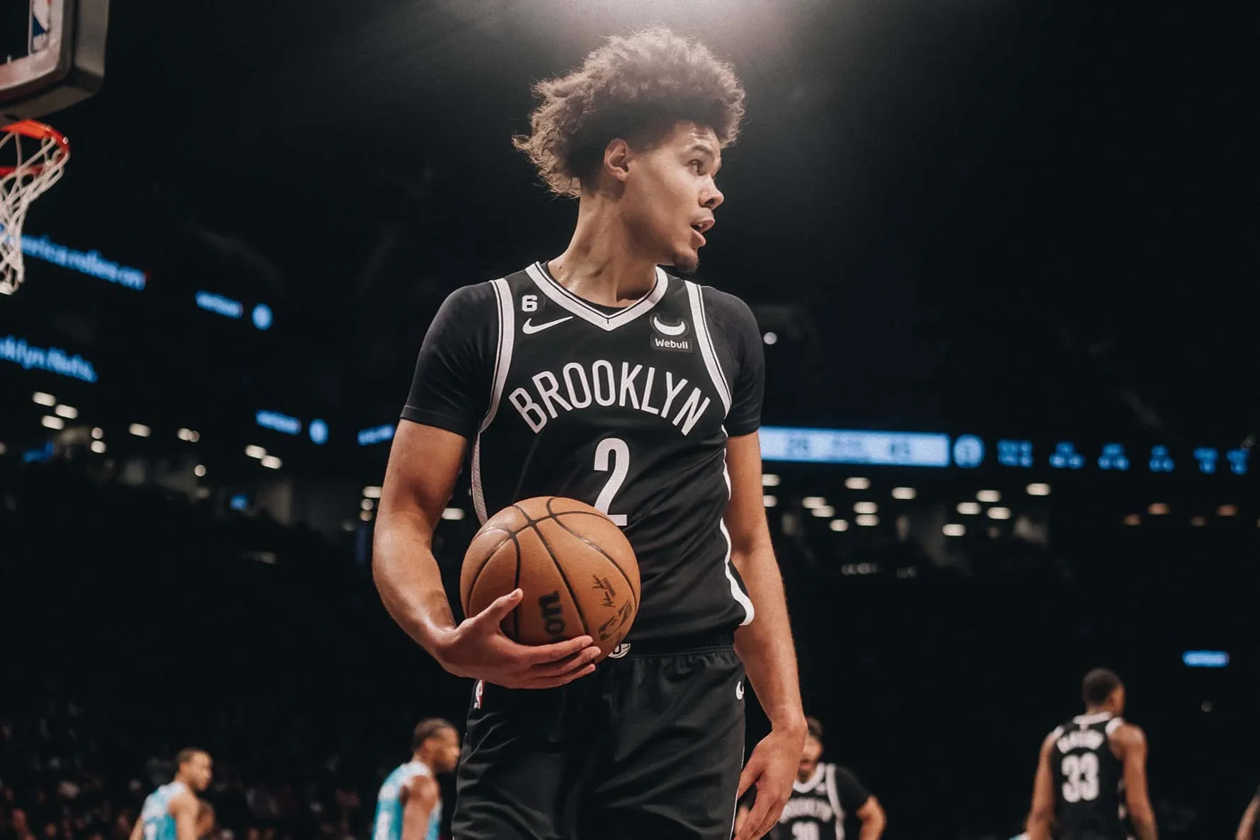 Cam Johnson, Brooklyn Nets, NBA. Foto: Reprodu&ccedil;&atilde;o/Twitter/@BrooklynNets