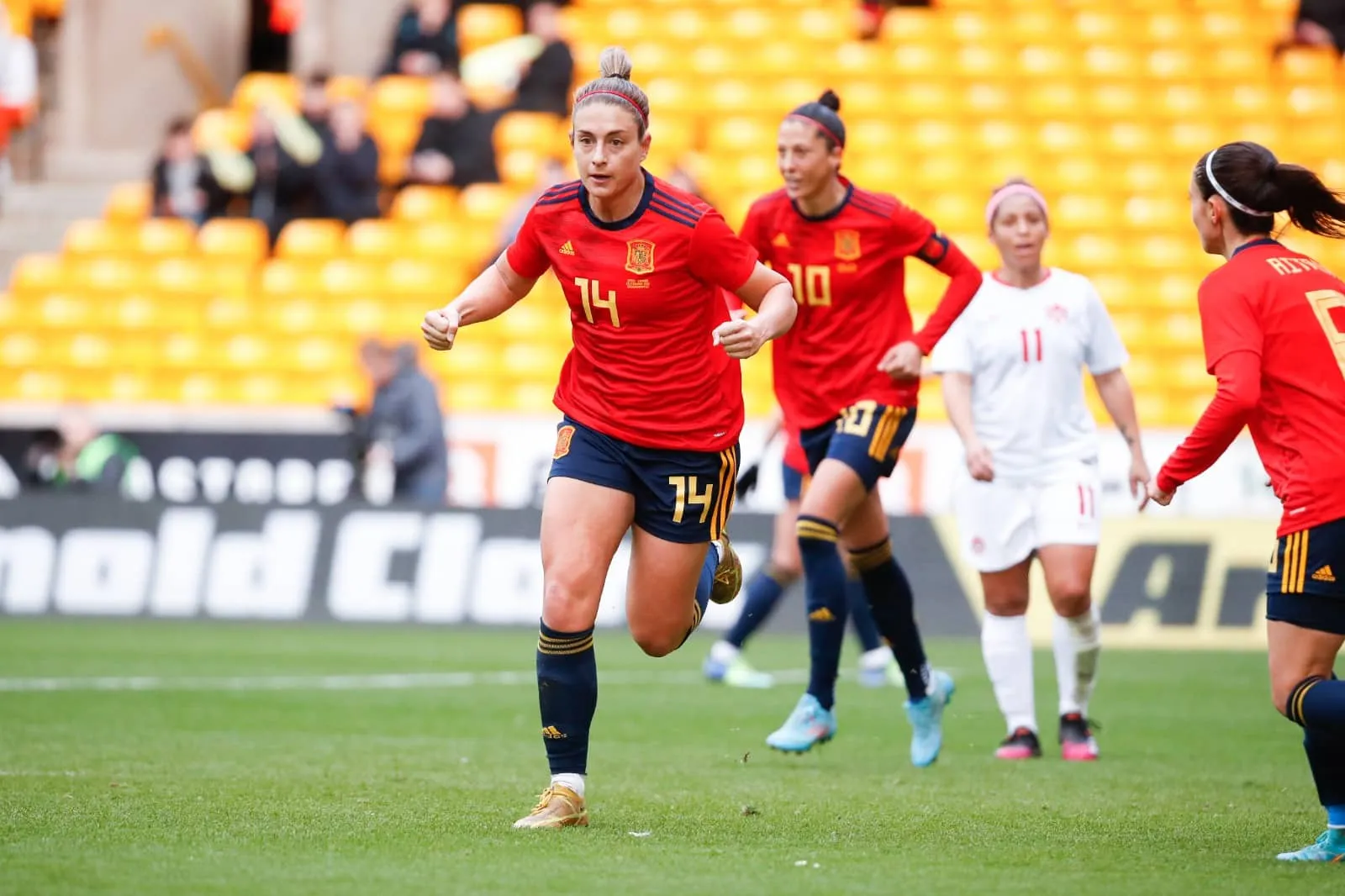 Alexia Putellas, Espanha feminina. Foto: Reprodu&ccedil;&atilde;o/Twitter/@SEFutbolFem 