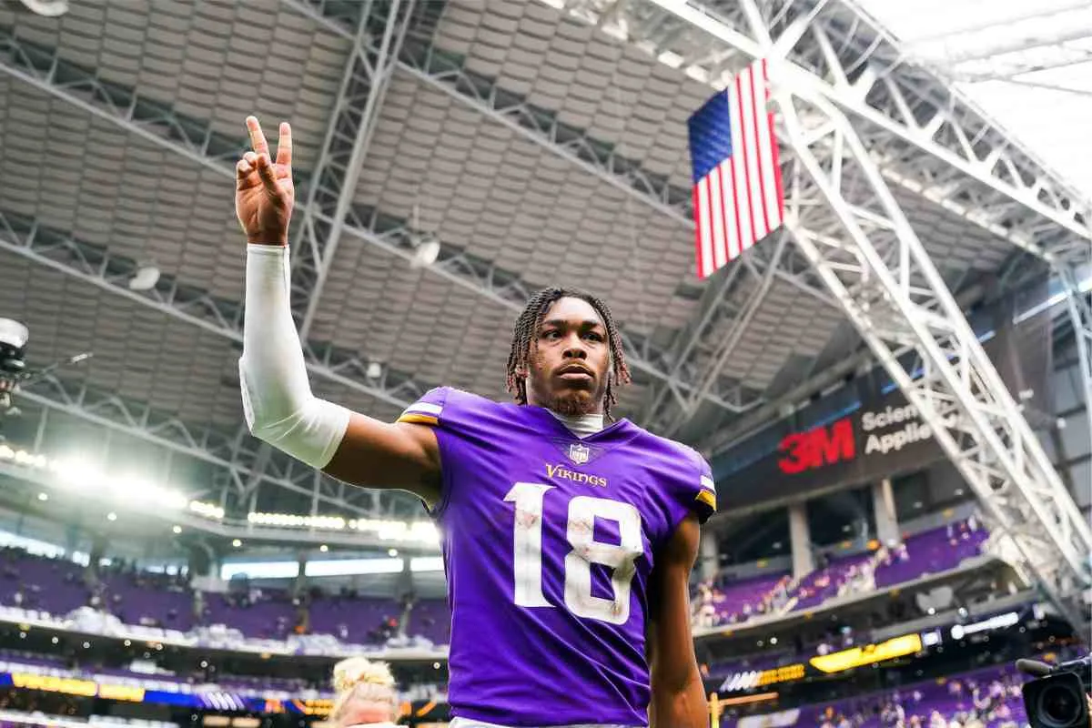 Justin Jefferson, do Minnesota Vikings. Foto: Icon Sport
