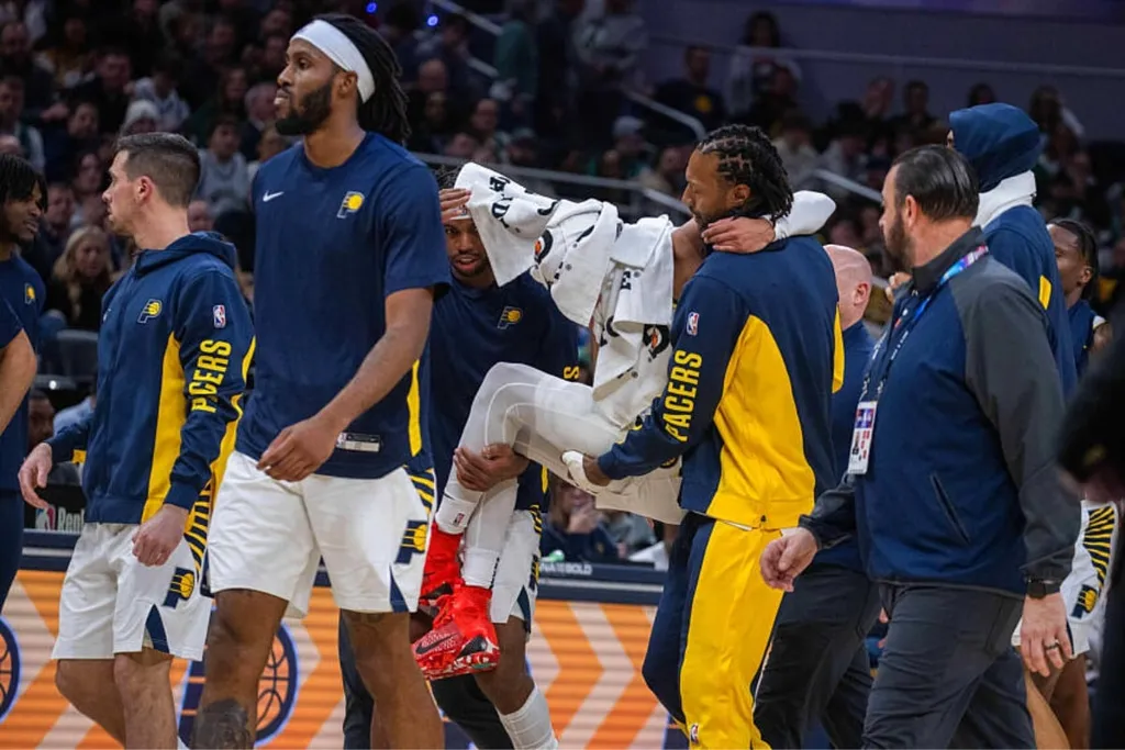 NBA: Haliburton se machuca, mas Indiana Pacers conseguem vit&oacute;ria diante dos Celtics