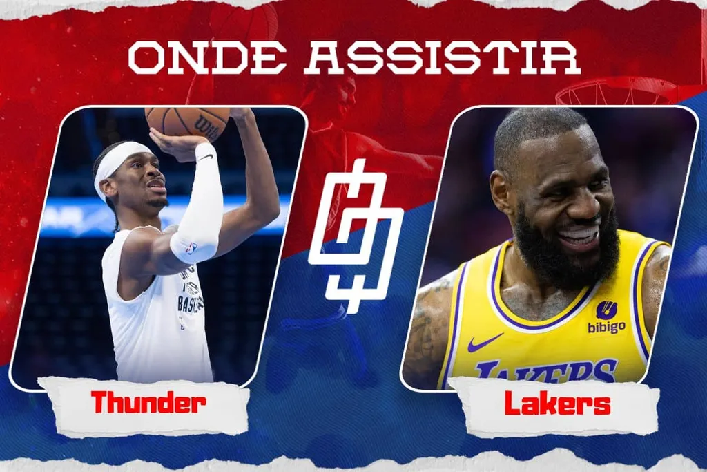 Oklahoma City Thunder x Los Angeles Lakers &ndash; Onde assistir, hor&aacute;rio, e quintetos &ndash; NBA &ndash; 30/11/2023