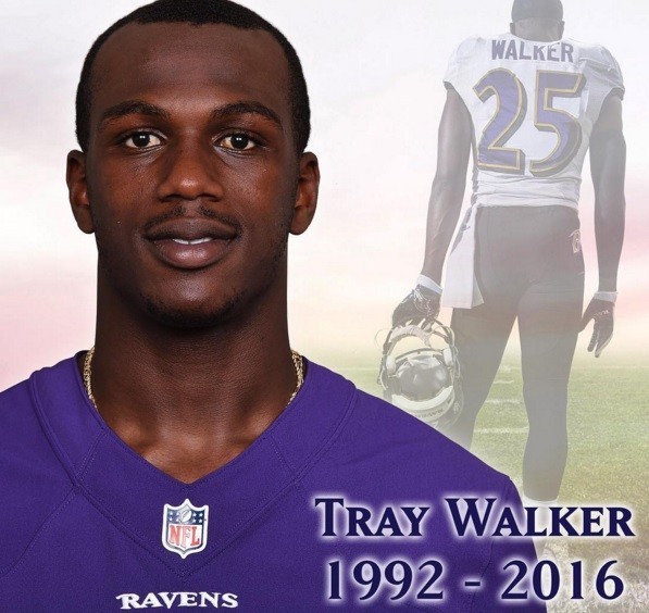 Baltimore Ravens e NFL lamentam morte de Tray Walker