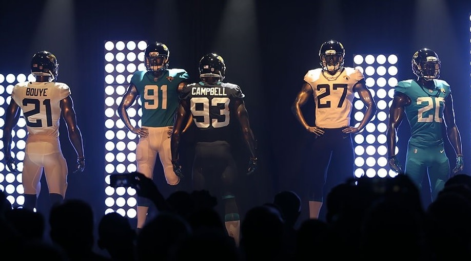 Jacksonville Jaguars revela seus novos uniformes com look ‘old school’
