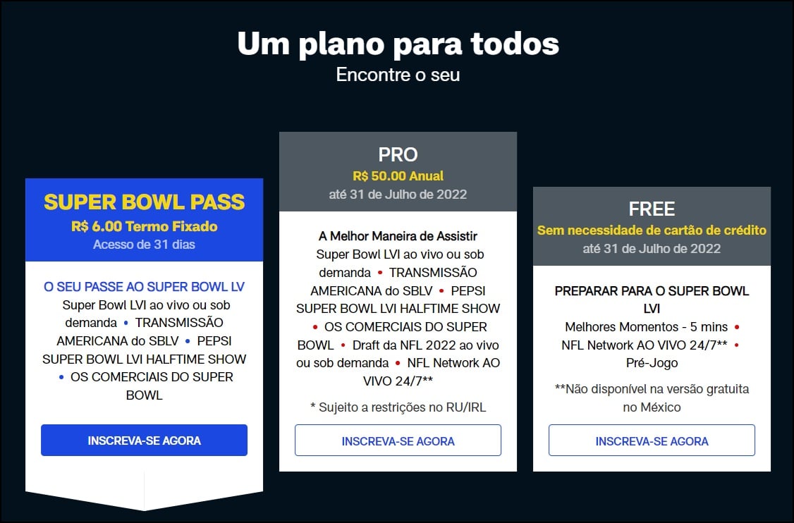 NFL Game Pass Voucher 2022 Garanta já o seu! Quinto Quarto